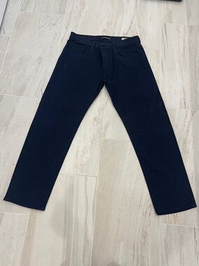 Mavi Zach Straight Leg Jeans Men's 35x30 Dark Indigo Blue Stretch Denim
